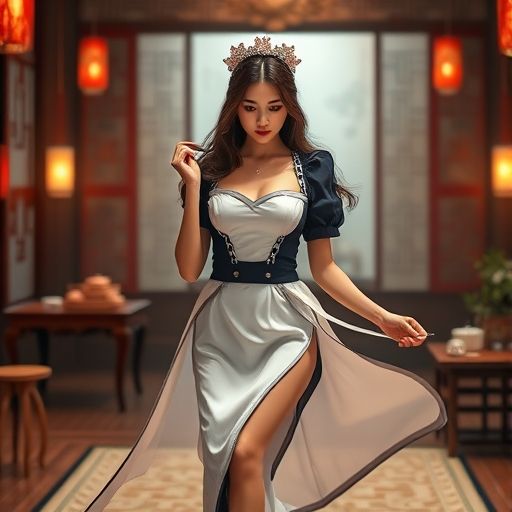 茶艺师现场表演的场景