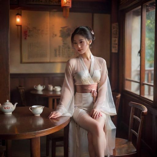 古色古香的茶肆环境