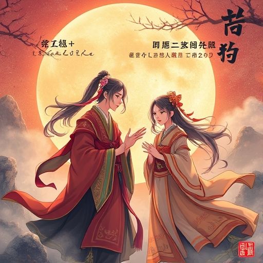 白云区茶肆门头插画