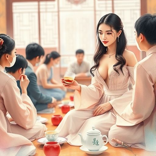 茶艺表演的优雅氛围