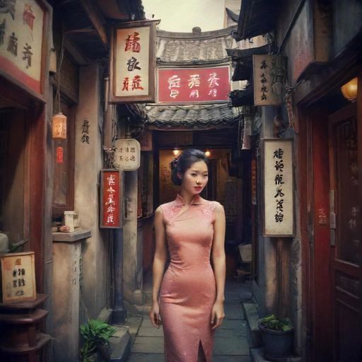 隐藏在巷弄深处带有复古招牌的茶馆入口