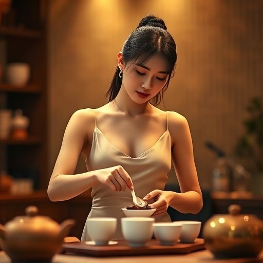 茶艺师优雅泡茶