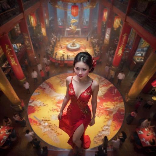 展示QT场娱乐氛围的热闹场景