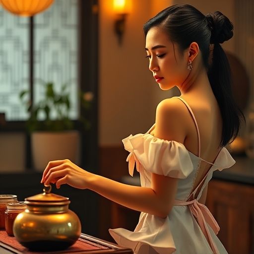 茶艺师优雅动作