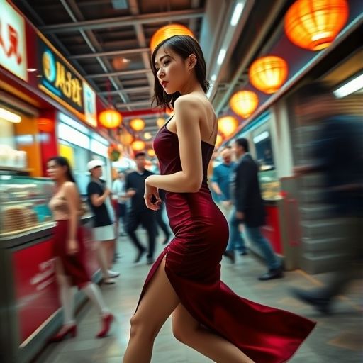 展示QT场服务员忙碌的场景