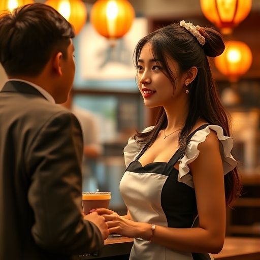 茶室互动瞬间