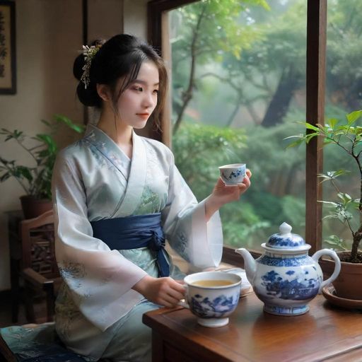 现代风格茶室包厢实景