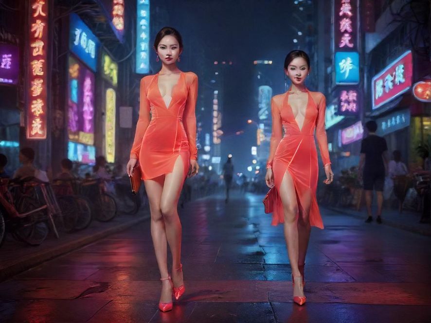 深圳夜场繁华街景