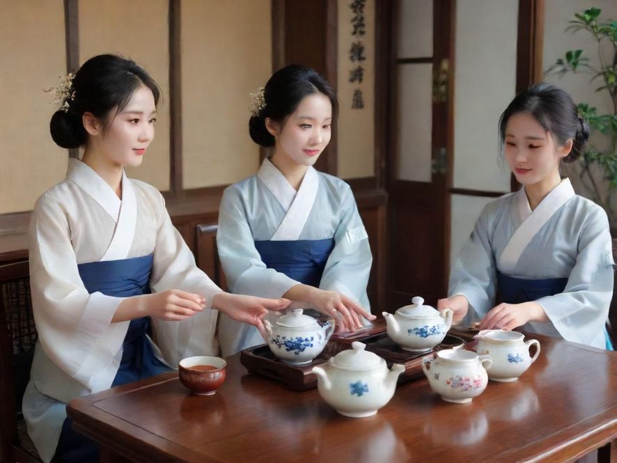 北京三里屯高端茶社休息区