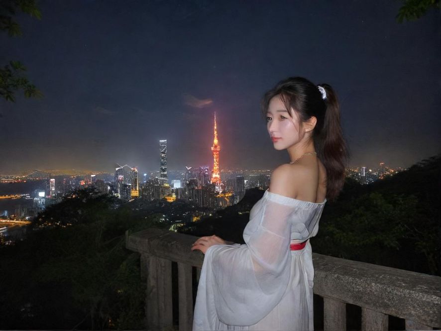 罗湖桑拿会所夜景氛围图