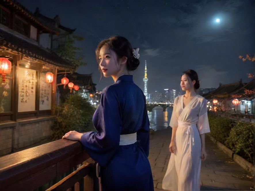 夜场酒吧炫彩灯光氛围