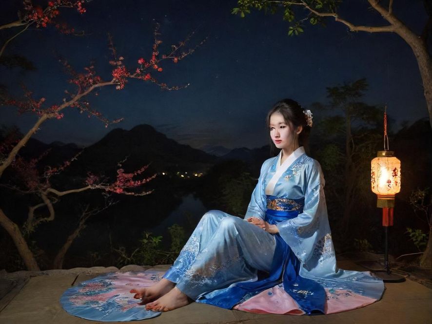 深圳龙岗夜幕下的繁华街景，霓虹灯闪烁，展现都市夜生活魅力
