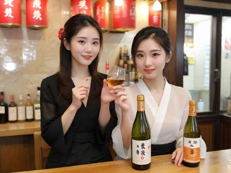 一位妆容精致的女性在豪华酒店包厢中