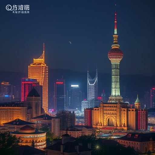 广州新媛QM论坛夜景俯瞰