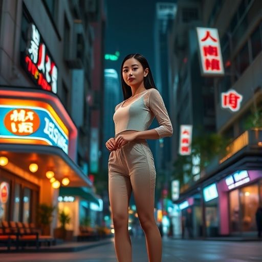 广佛夜色下的休闲场所一角