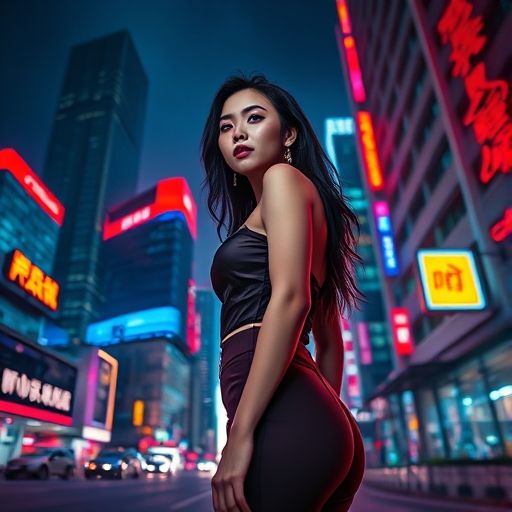 迷幻的夜场灯光