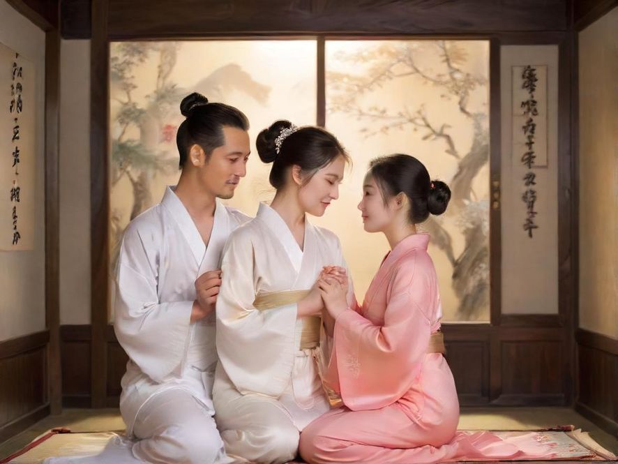 私密雅间内轻松交流的男女