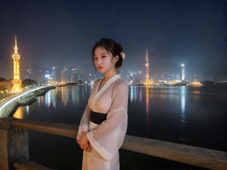 广州某夜场走廊，灯光暧昧，装饰考究，营造出神秘而诱惑的氛围。