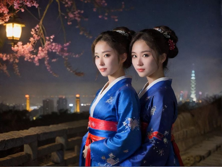深圳夜景俯瞰，霓虹灯光璀璨，城市天际线在夜幕下勾勒出独特的轮廓，预示着这座城市的无限活力与隐藏的精彩。
