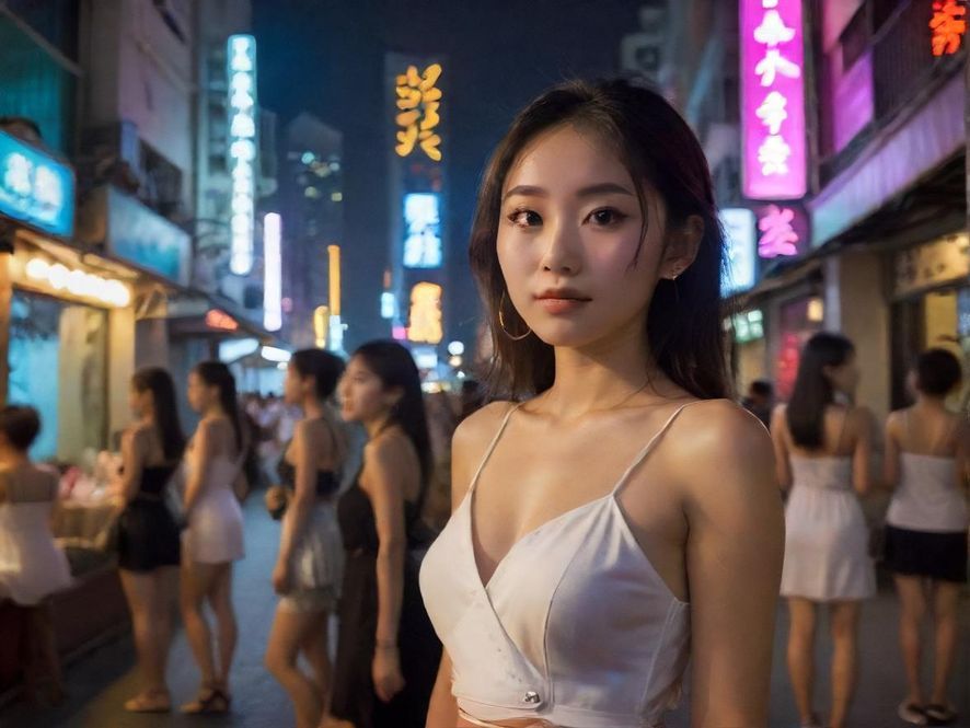 广州夜生活氛围场景展示