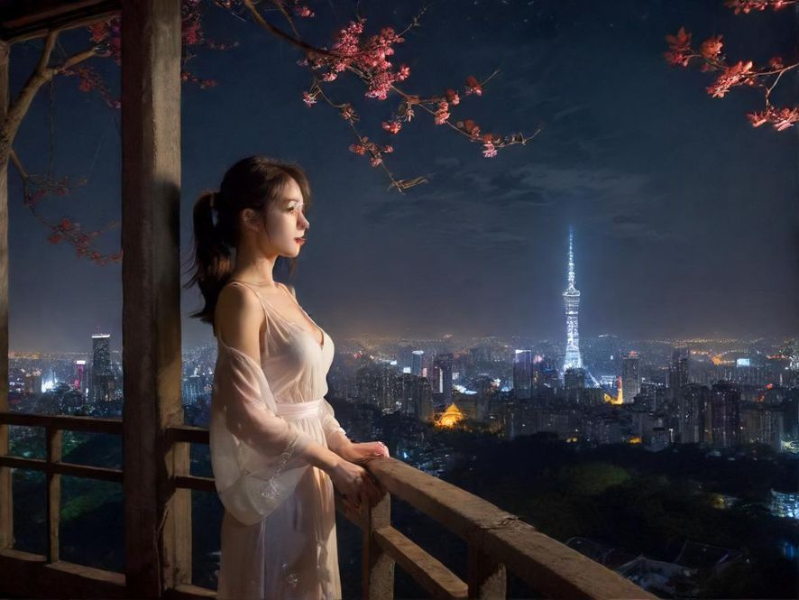 夜场会所入口夜景展示