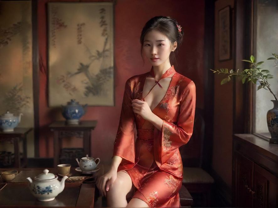一间雅致的私人茶室
