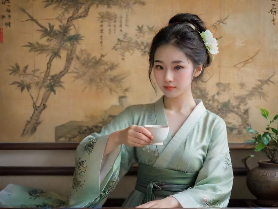 私密雅致的茶室 暖色灯光 茶具摆设