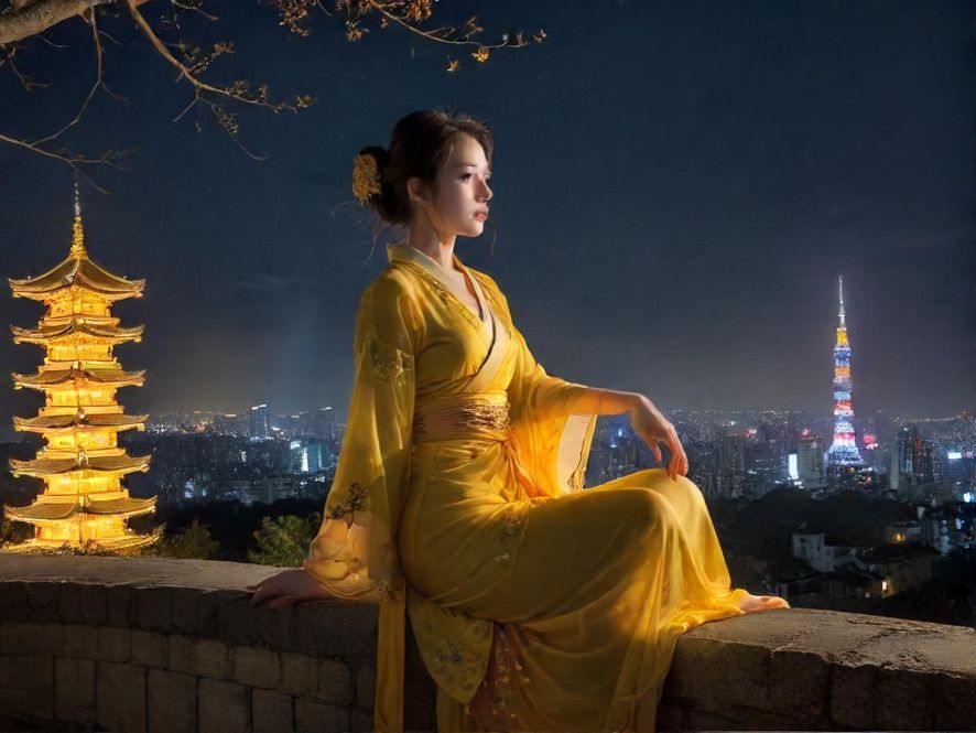 广州黄埔璀璨夜景