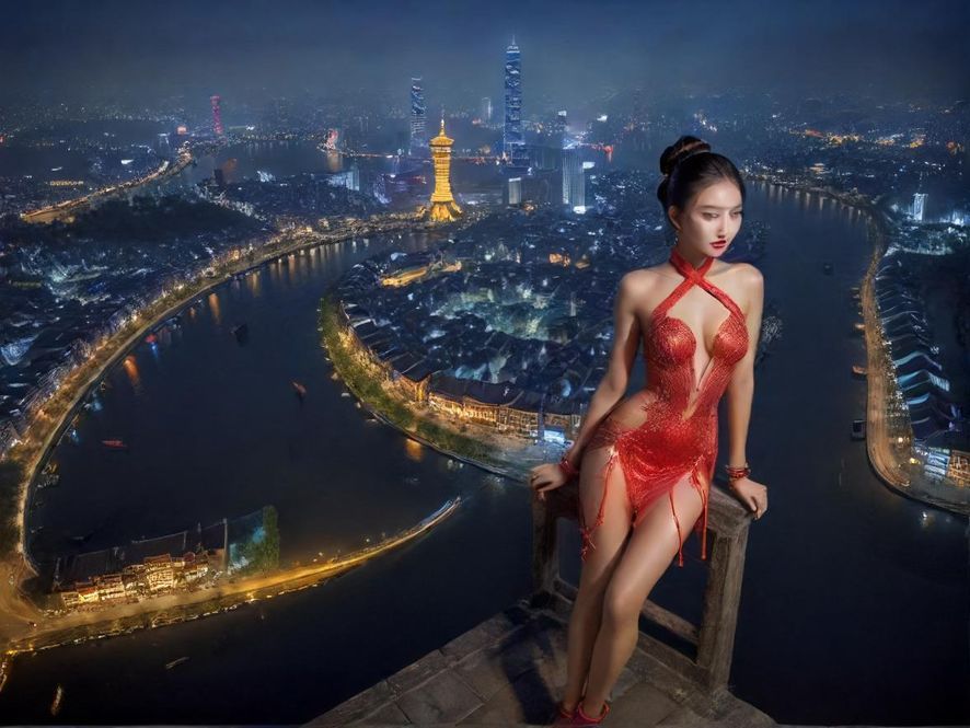 苏州繁华夜景
