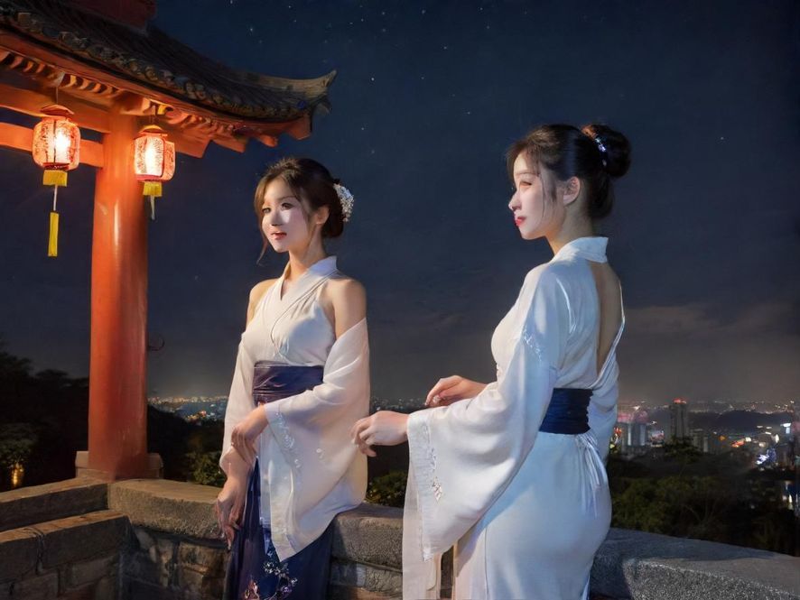 白云区夜场会所夜景外观展示