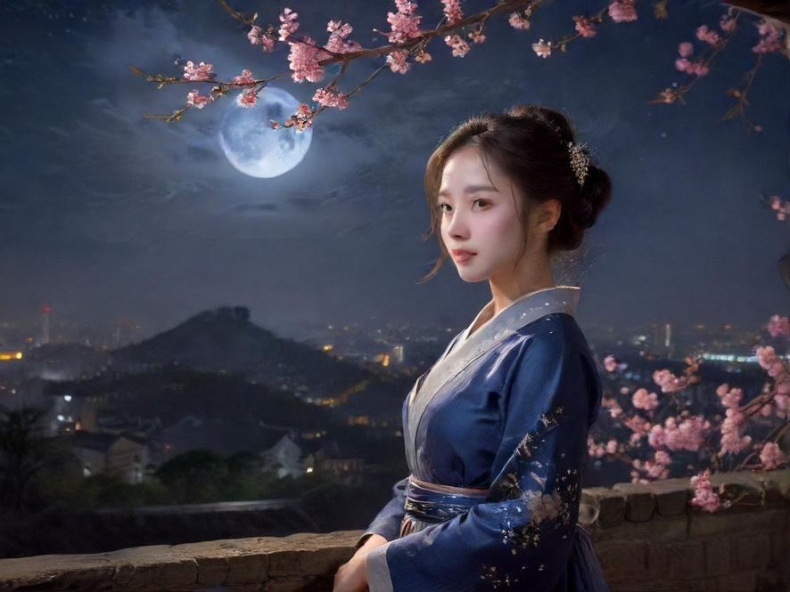广州花满楼qt会所夜晚外观