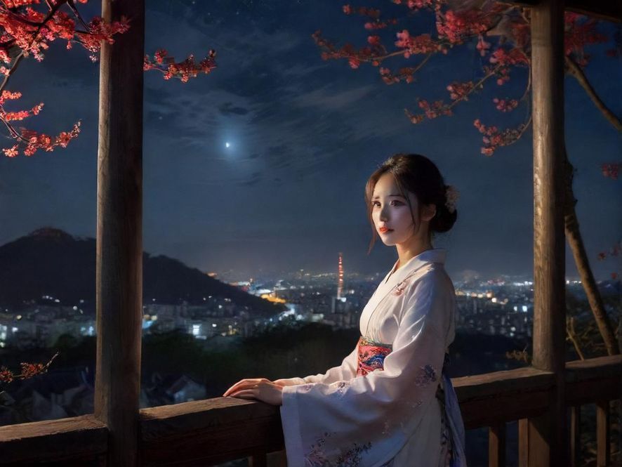 广州田力休闲会所夜景外观