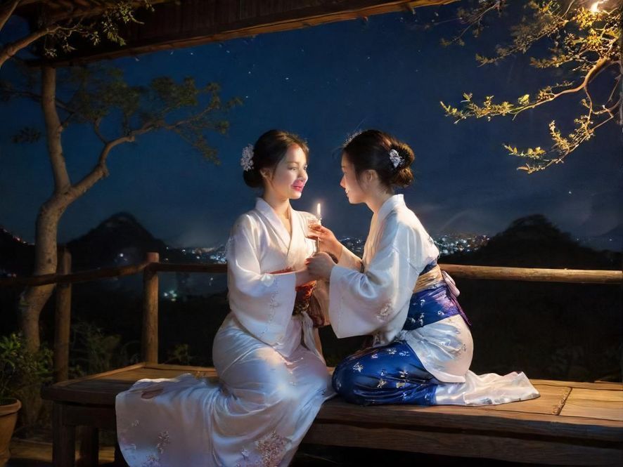 夜场会所朋友聚会轻松场景