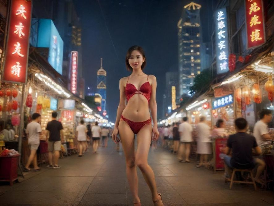 广州夜市街景