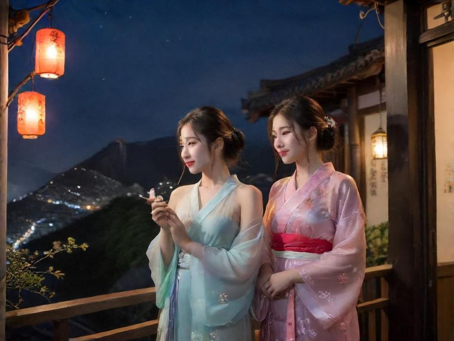 佛山繁华夜生活夜店灯光