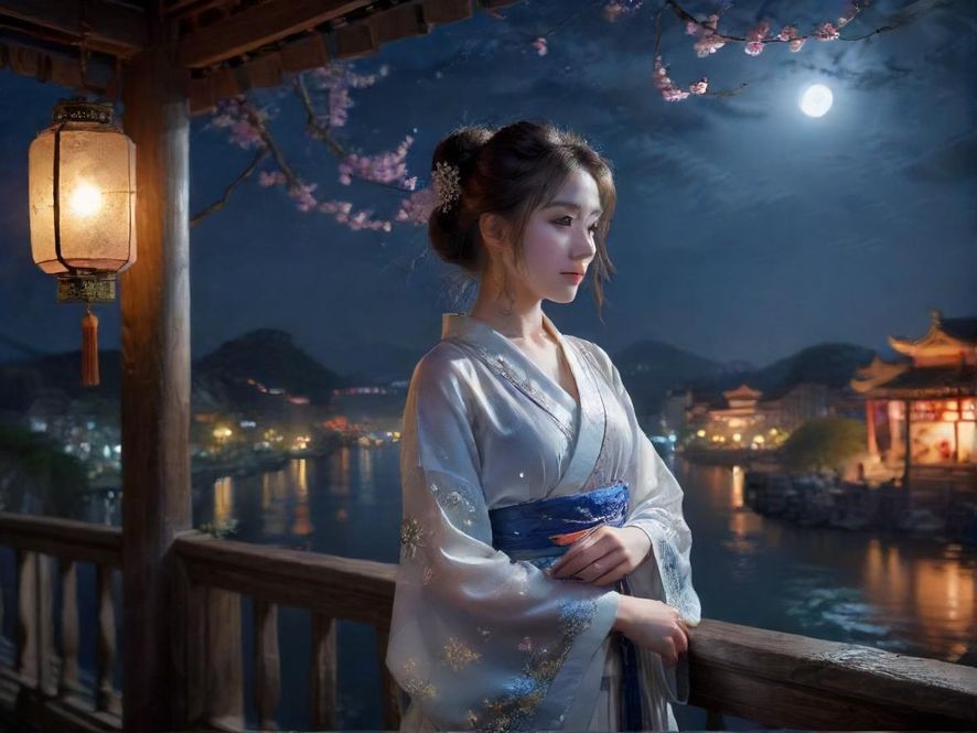 夜场走廊深景视角氛围感照片