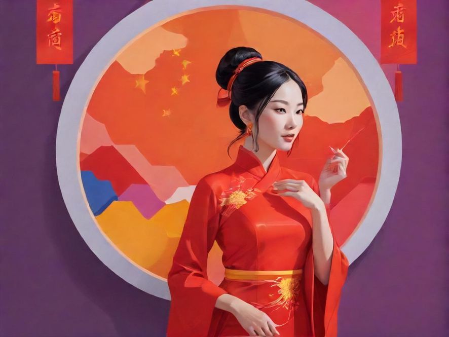 一个象征信息交流的插画，人们在互联网社区中分享和获取信息