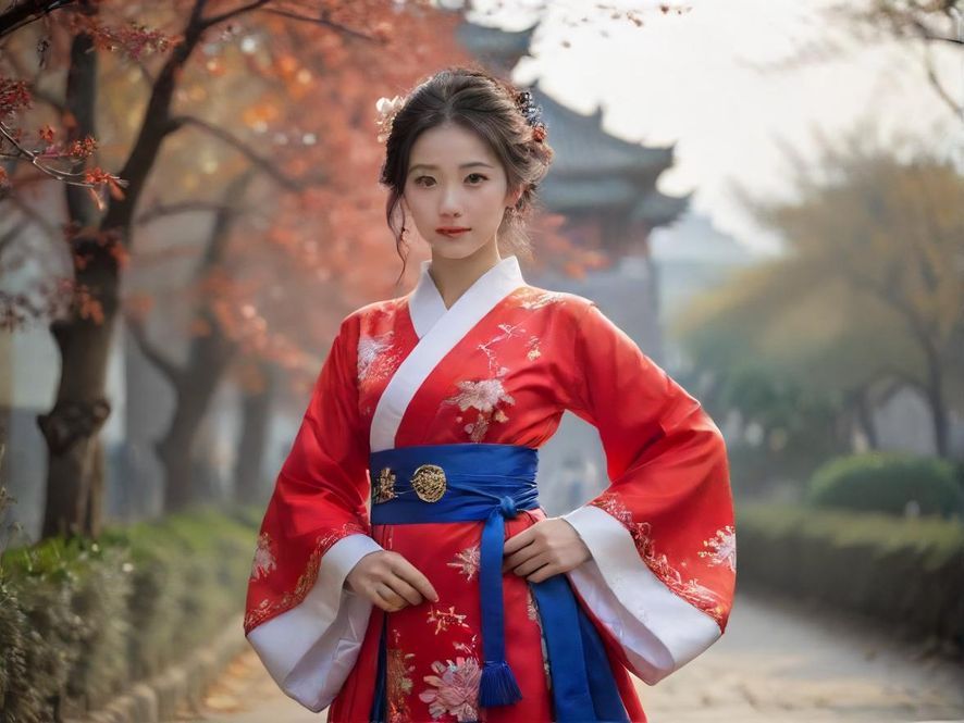 一位成熟女性面带微笑，姿态优雅，正在提供细致周到的服务